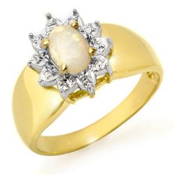 0.33 CTW Opal Ring 10K Yellow Gold - REF-16F2N - 12657