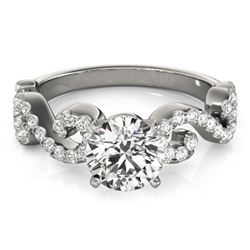 1.4 CTW Certified VS/SI Diamond Solitaire Ring 18K White Gold - REF-379N5Y - 27858