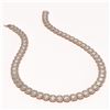 Image 2 : 47.12 CTW Emerald Cut Diamond Designer Necklace 18K Rose Gold - REF-10014N2Y - 42840
