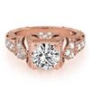 1.25 CTW Certified VS/SI Diamond Solitaire Antique Ring 18K Rose Gold - REF-399K5W - 27298