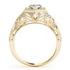 Image 5 : 1.4 CTW Certified VS/SI Diamond Solitaire Halo Ring 18K Yellow Gold - REF-410Y2K - 26870