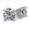 Image 1 : 1.53 CTW VS/SI Diamond Stud Designer Earrings 14K White Gold - REF-247W6F - 30592