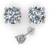 Image 2 : 1.53 CTW VS/SI Diamond Stud Designer Earrings 14K White Gold - REF-247W6F - 30592
