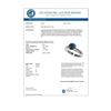 Image 3 : 1.57 CTW Certified Intense Blue SI Diamond Solitaire Engagement Ring 10K White Gold - REF-210W2F - 3
