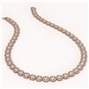 Image 2 : 37.60 CTW Cushion Diamond Designer Necklace 18K Rose Gold - REF-6959A6X - 42714
