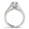 Image 4 : 1.7 CTW Certified VS/SI Diamond Solitaire 2Pc Wedding Set 14K White Gold - REF-407W3F - 31628