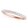 Image 5 : 2.17 CTW Certified VS/SI Diamond 3 Stone 2Pc Wedding Set 14K Rose Gold - REF-552W8F - 32037