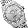 Image 1 : Rolex Men's Stainless Steel, QuickSet, Diamond Dial & Diamond Bezel - REF-521K5T