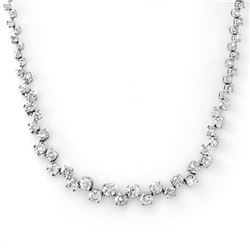 10.0 CTW Certified VS/SI Diamond Necklace 14K White Gold - REF-569N9Y - 11726