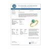 Image 2 : 0.96 CTW Emerald & Diamond Ring 10K Yellow Gold - REF-32X2T - 13560