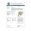 Image 2 : 2.10 CTW Peridot & Diamond Ring 10K White Gold - REF-20A9X - 11437