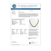 Image 3 : 41.80 CTW Princess Diamond Designer Necklace 18K Yellow Gold - REF-7719W3F - 42724