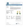 Image 2 : 0.50 CTW Emerald & Diamond Earrings 10K Yellow Gold - REF-15H5A - 13234