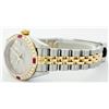 Image 4 : Rolex Men's Two Tone 14K Gold/SS, QuickSet, Diam Dial & Diam/Ruby Bezel - REF-557K5T