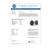 Image 3 : 10 CTW Oval Black Diamond Stud Designer Earrings 18K Rose Gold - REF-234W5F - 32333
