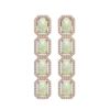 7.93 CTW Opal & Diamond Halo Earrings 10K Rose Gold - REF-162A2X - 41442