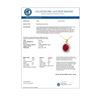 Image 2 : 5.32 CTW Ruby & Diamond Pendant 10K Yellow Gold - REF-78X2T - 13814