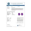 Image 3 : 5 CTW Amethyst Designer Inspired Solitaire Stud Earrings 18K White Gold - REF-33X3T - 21649