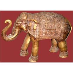 Large Asian Bronze Elephant