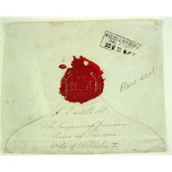 Wax Seal From Wife of Kaiser Wilhelm