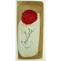 Wax Seal / Signature Earl of Carlisle