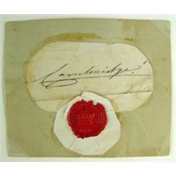 Wax Seal / Signature Duke of Cambridge