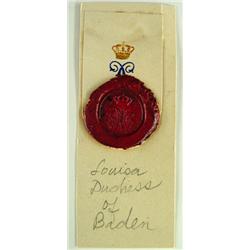Wax Seal Louisa of Baden