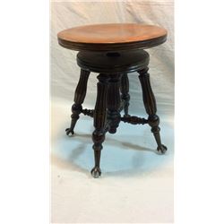 Antique Gerts Ball In Claw Piano Stool