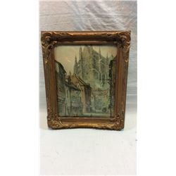 Antique Bubble Frame Picture