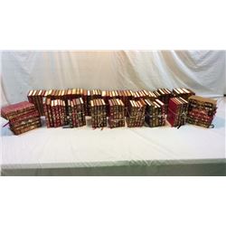 Library Collection Of 101 Leather Bound Books