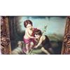 Image 2 : Oil Painting On Canvas In Nice Molded Frame