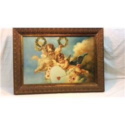 Framed Oil On Canvas  45x32