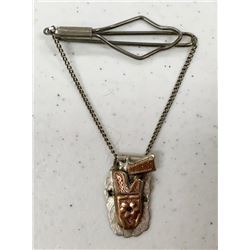 Sterling Silver & 10k Gold Tie Tack