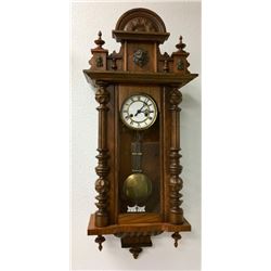 Vienna Regulator Walnut Wall Clock