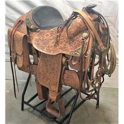 Fancy Hereford Show Saddle