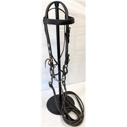 Vintage Tony Lama Bridle With Poker Hand Bit