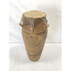 Tall Wood Base Drum
