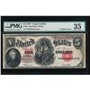 Image 1 : 1907 $5 Legal Tender Note PMG 35