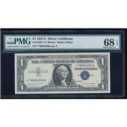 1957A $1 Silver Certificate Star Note PMG 68EPQ