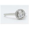 Image 6 : 14KT White Gold 0.50ct EGL Cert Diamond Ring