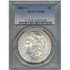 Image 1 : 1881-S $1 Morgan Silver Dollar Coin PCGS MS65