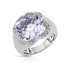 Image 1 : 14KT White Gold 8.33ct Amethyst and Diamond Ring