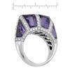 Image 3 : 18KT White Gold 9.20ctw Amethyst and Diamond Ring