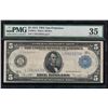 Image 1 : 1914 $5 San Francisco Federal Reserve Note PMG 35