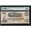 Image 1 : 1862-63 $100 Confederate States of America Note PMG 58