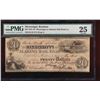 Image 1 : 1837 $20 Mississippi and Alabama Obsolete Note PMG 25