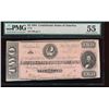 Image 1 : 1864 $2 Confederate States of America Note PMG 55