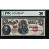 Image 1 : 1907 $5 Legal Tender Note PMG 30EPQ
