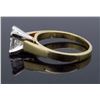 Image 5 : 14KT Yellow Gold 1.02ct Princess Cut Diamond Ring