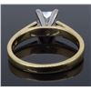Image 6 : 14KT Yellow Gold 1.02ct Princess Cut Diamond Ring